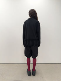 Frilled Hem Collar Top