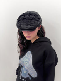 Ruffled Hunting Cap