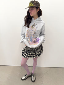 Star Patched Rabbit Hoodie