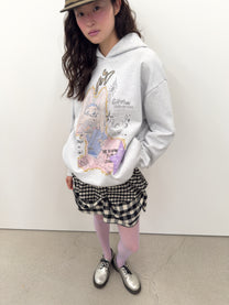 Star Patched Rabbit Hoodie