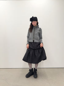 Ruffle Stitch Hoodie Jacket