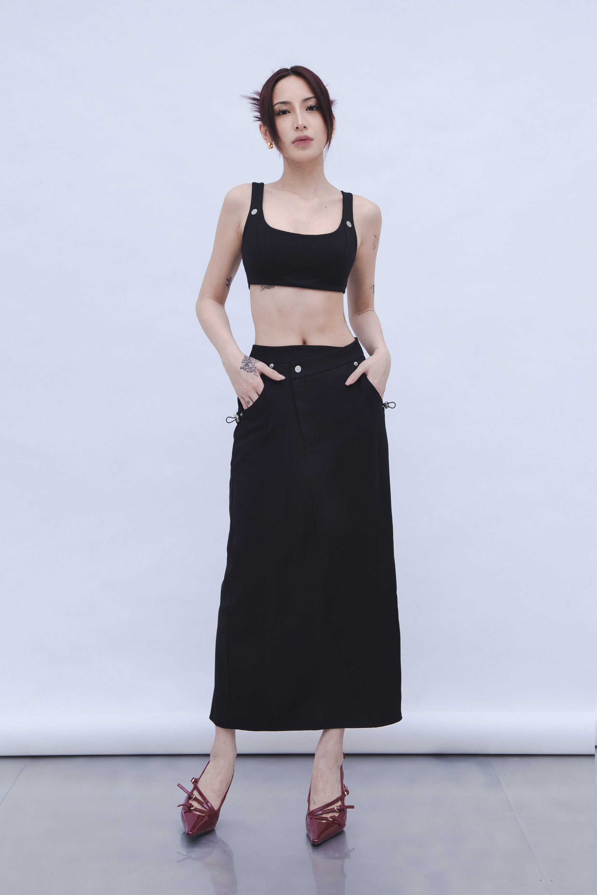 UTILITY SKIRT - BLACK