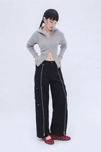Detachable Cargo Pants (Black)