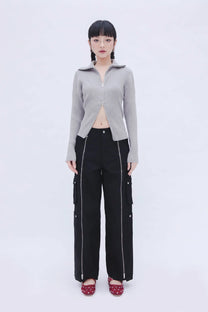 Detachable Cargo Pants (Black)