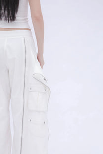 Detachable Cargo Pants (White)