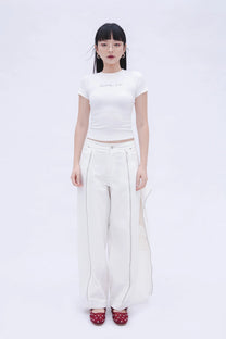 Detachable Cargo Pants (White)
