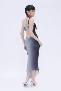 Ombre Dress (Bluish Grey)