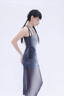 Ombre Dress (Bluish Grey)