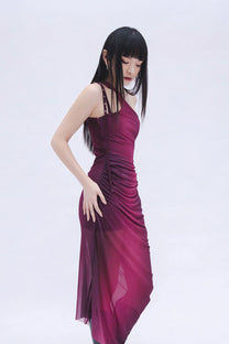 Ombre Dress (Wine)