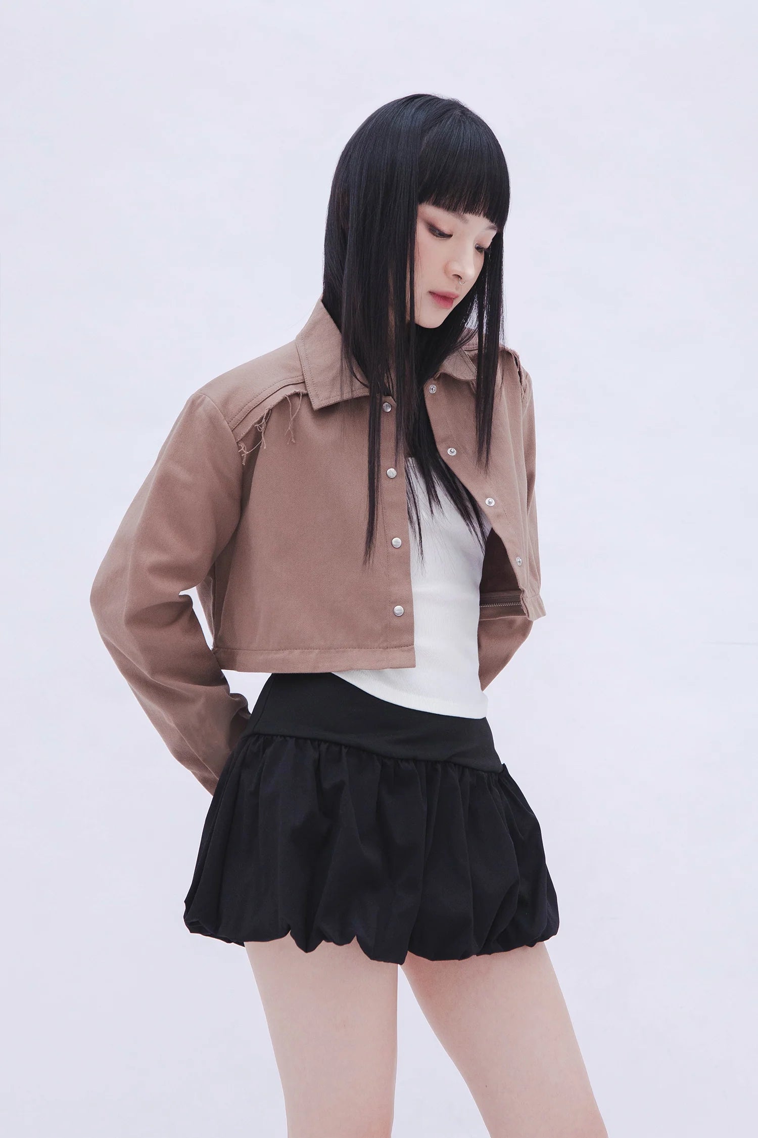 Detachable Shirt (Taupe)