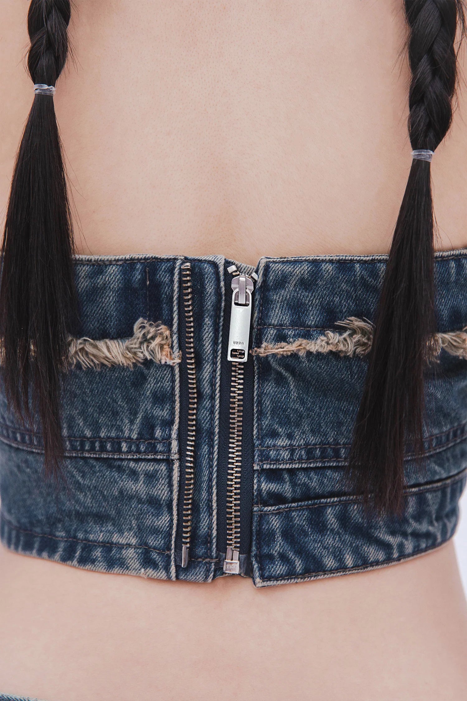 Denim Halter Top (Blue)