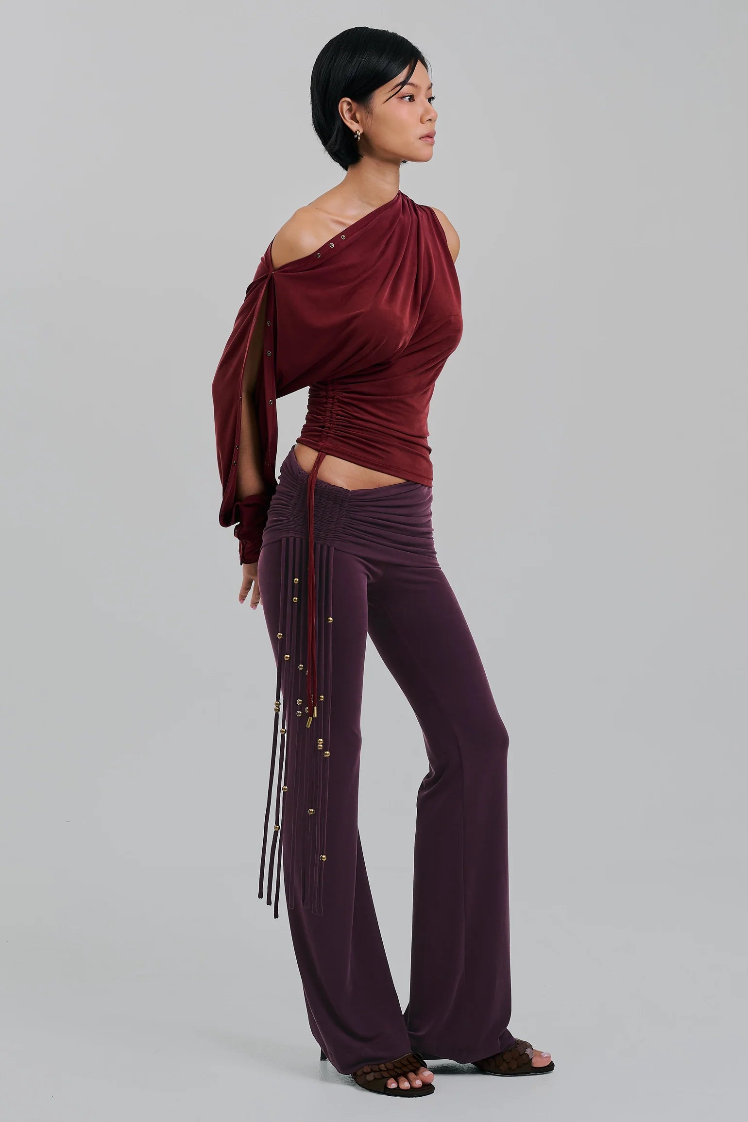 Whip Pants (Wine)