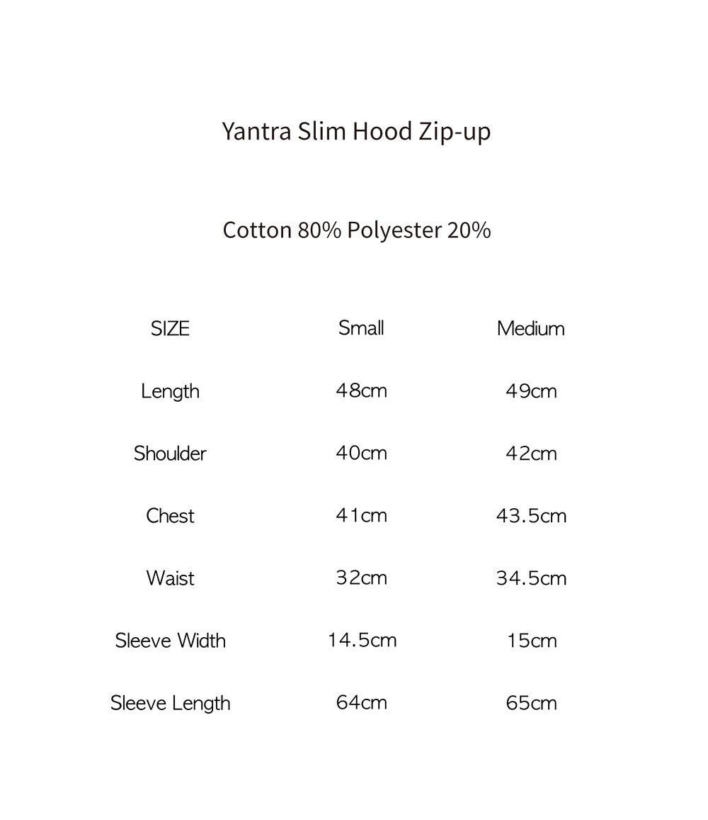 Yantra Slim Hood Zip-up (Gray)