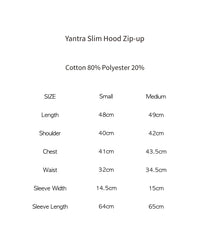 Yantra Slim Hood Zip-up (White)