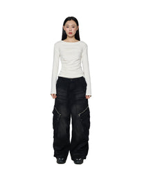 Balloon Pants V2 - Washed Black