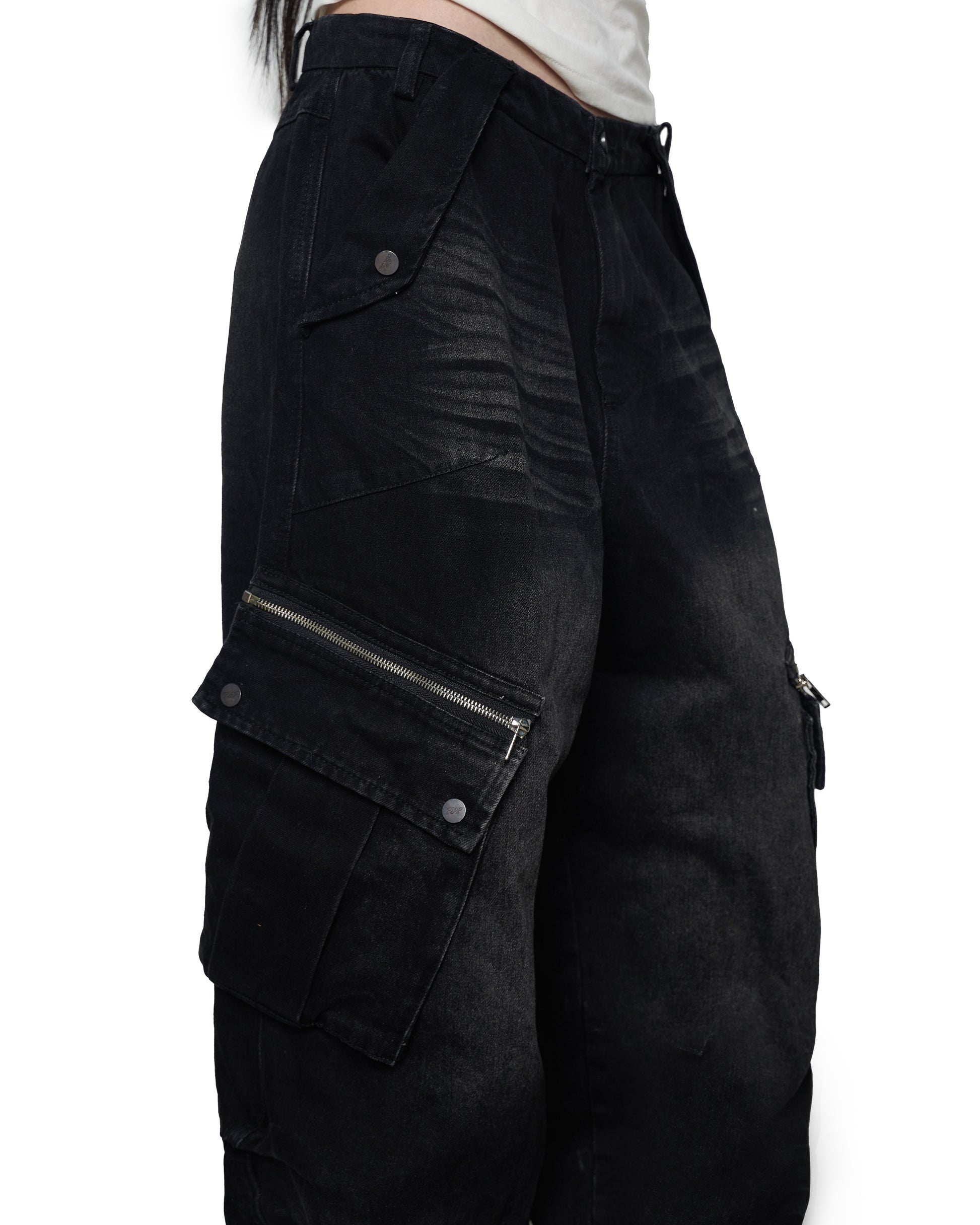 Balloon Pants V2 - Washed Black