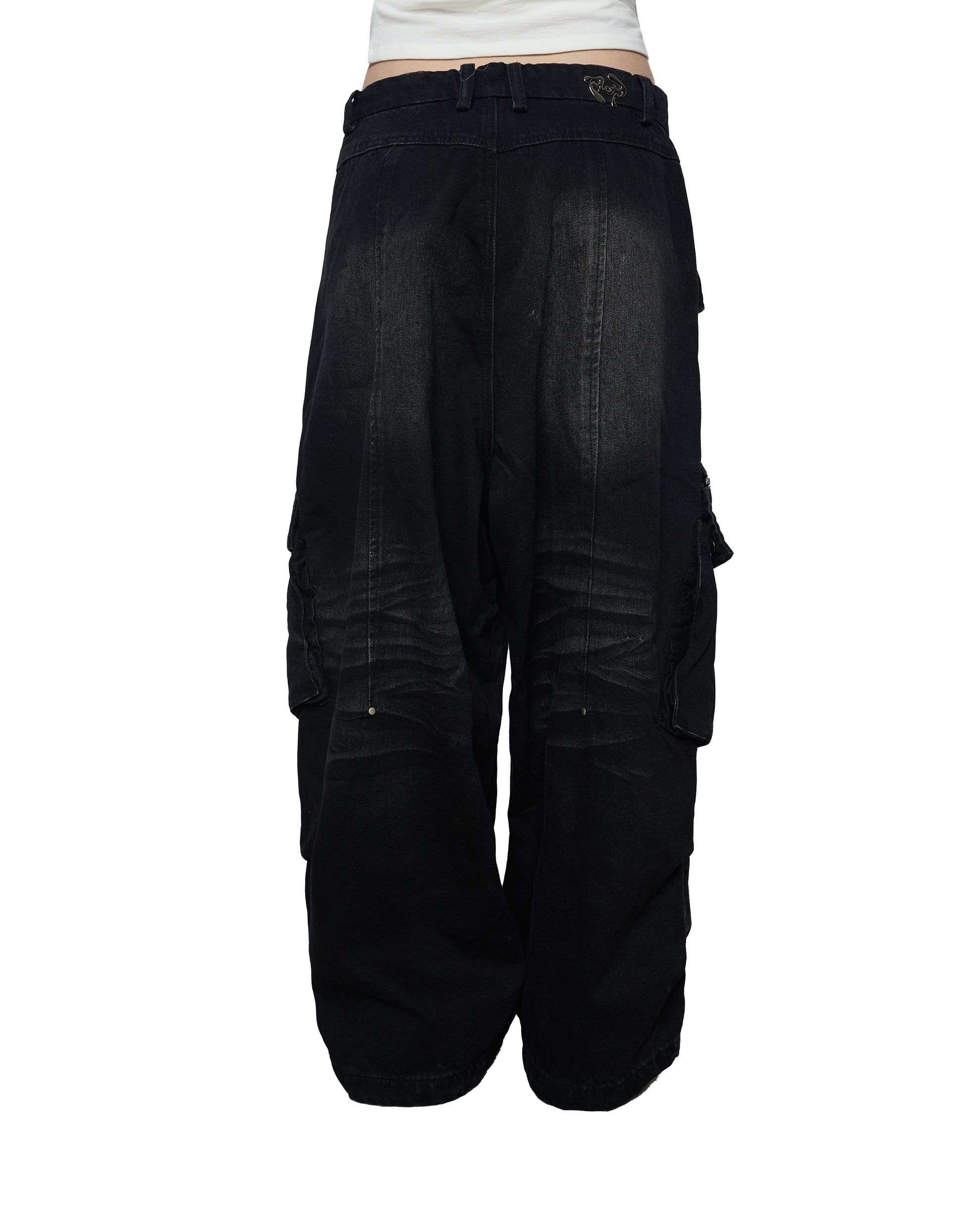 Balloon Pants V2 - Washed Black