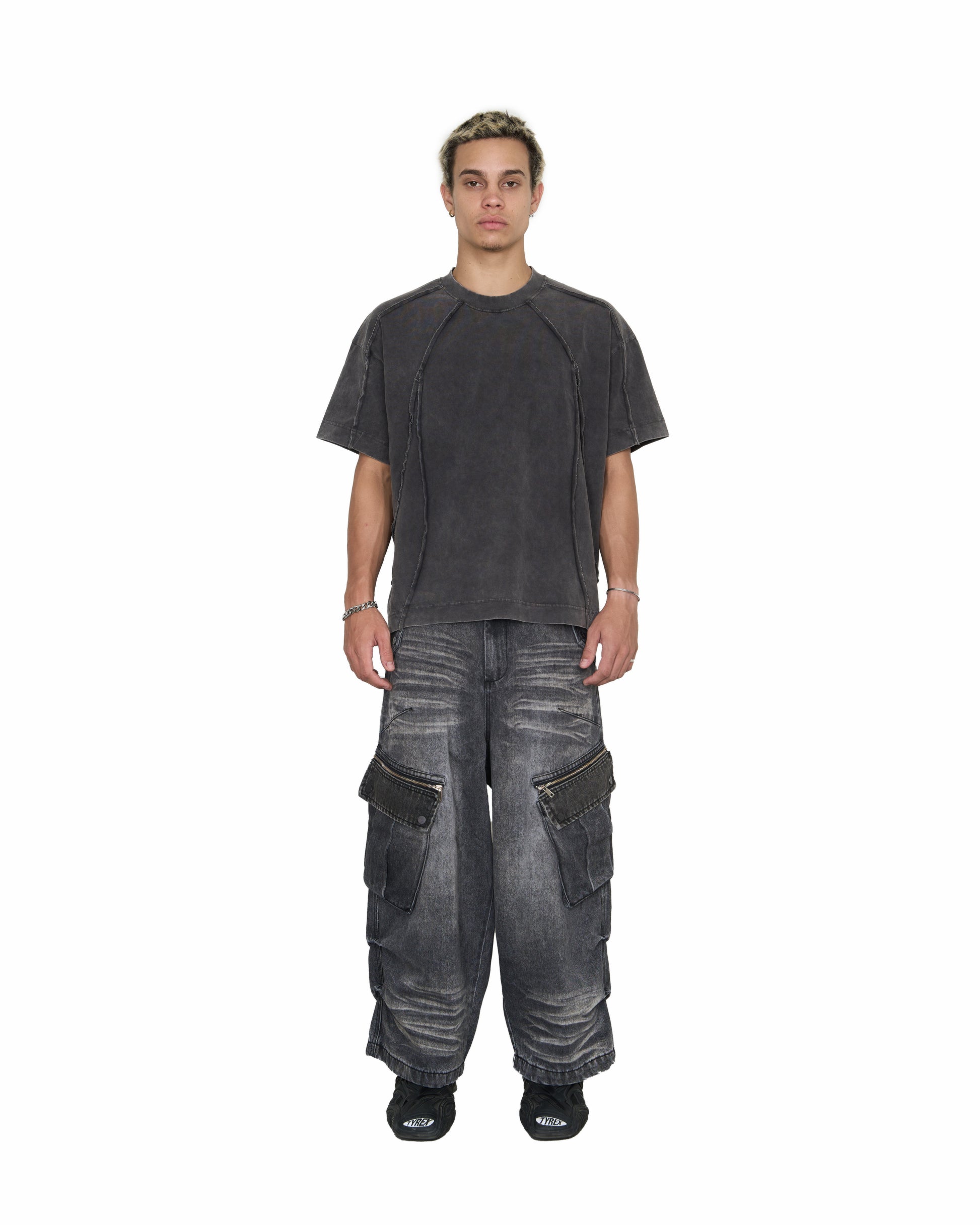 BALLOON PANTS V2 - WASHED GREY