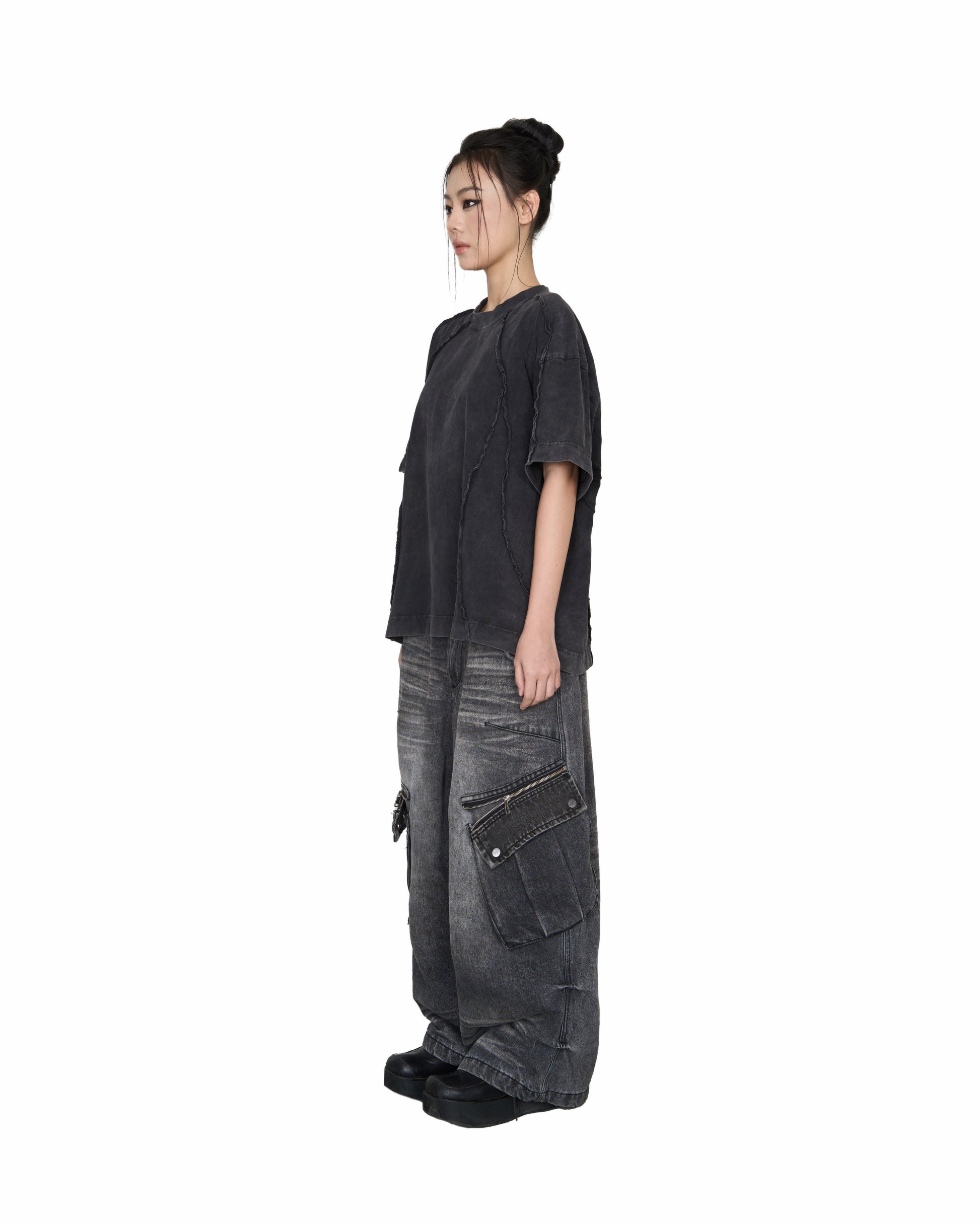 BALLOON PANTS V2 - WASHED GREY
