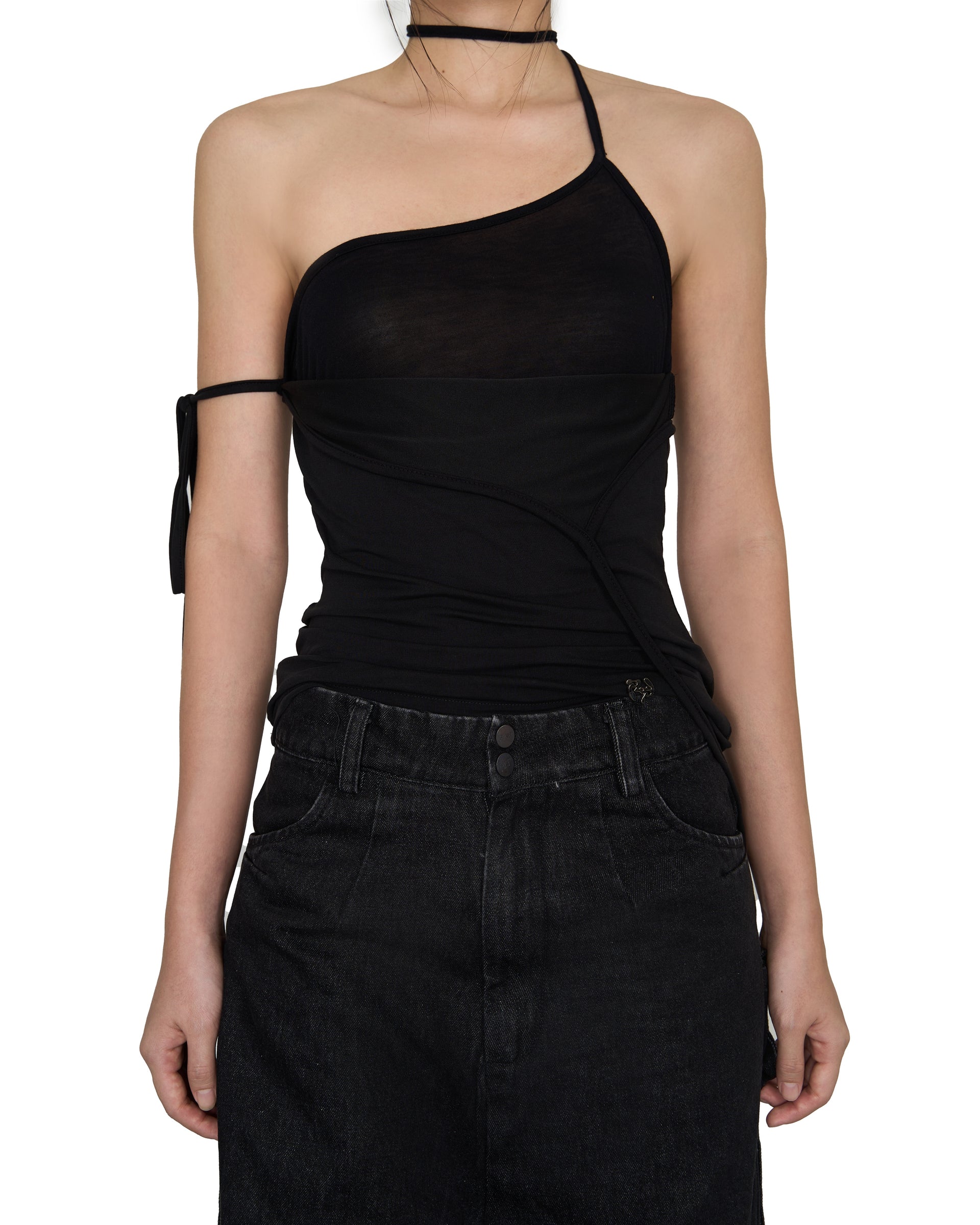 PLOP Asymmetric Tie Top