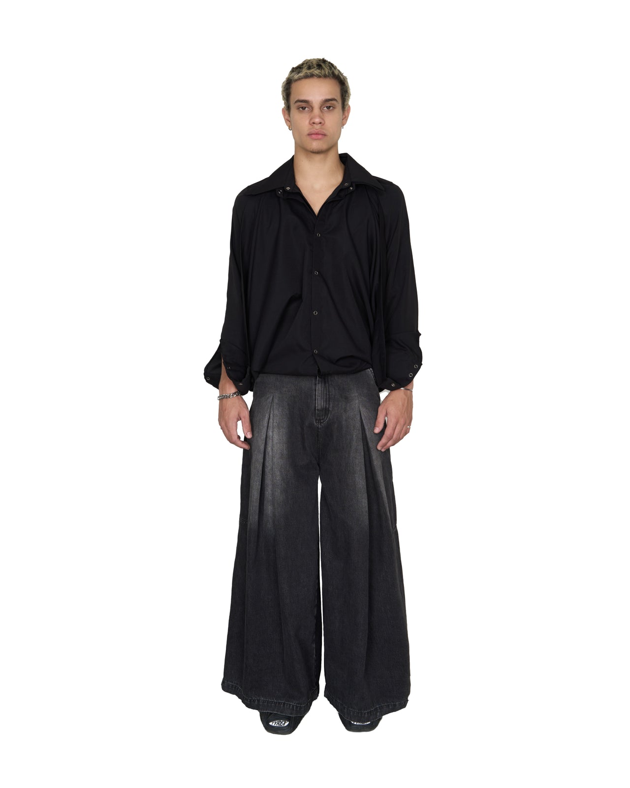 PLOP WASHED PLEATED TROUSERS