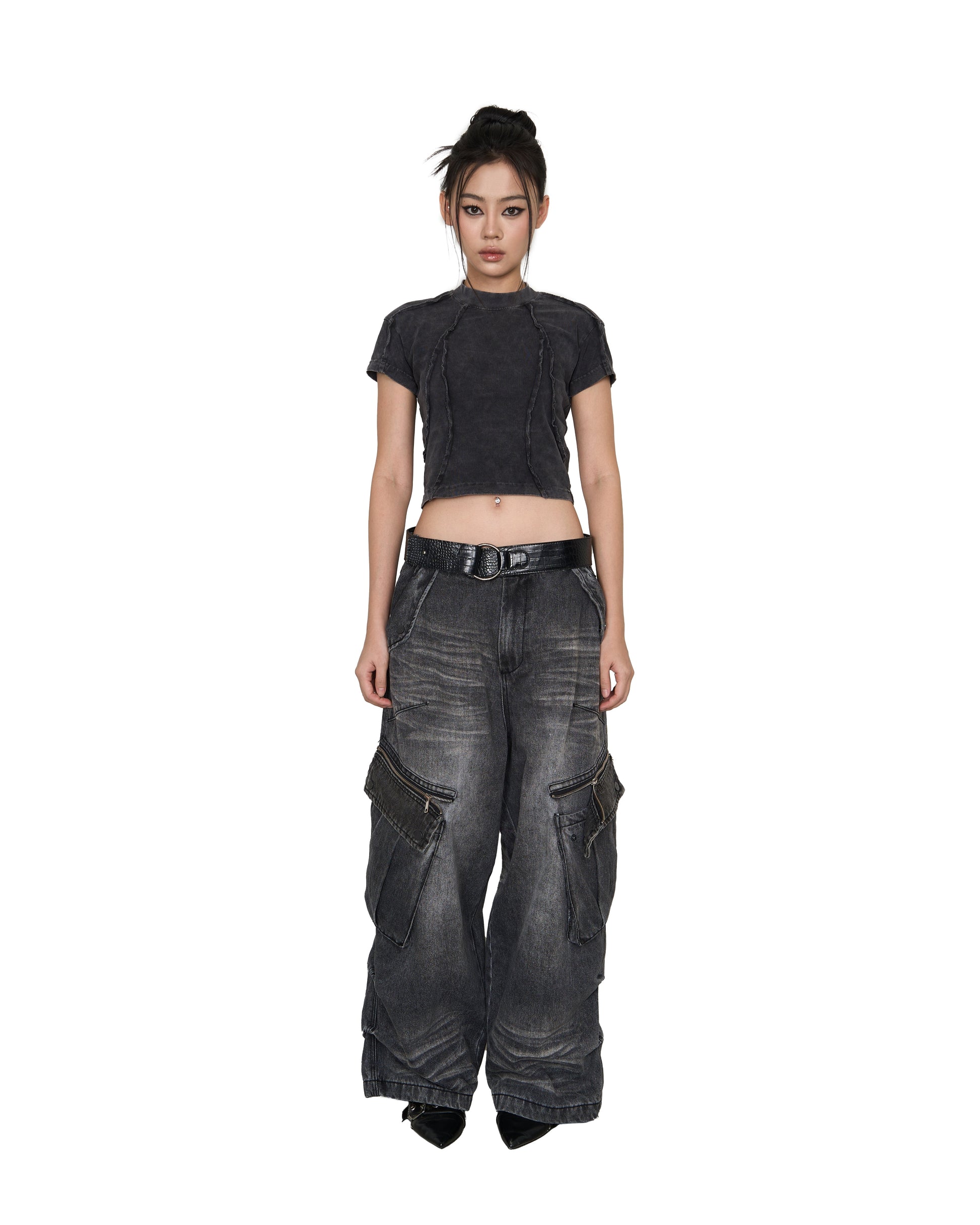 BALLOON PANTS V2 - WASHED GREY