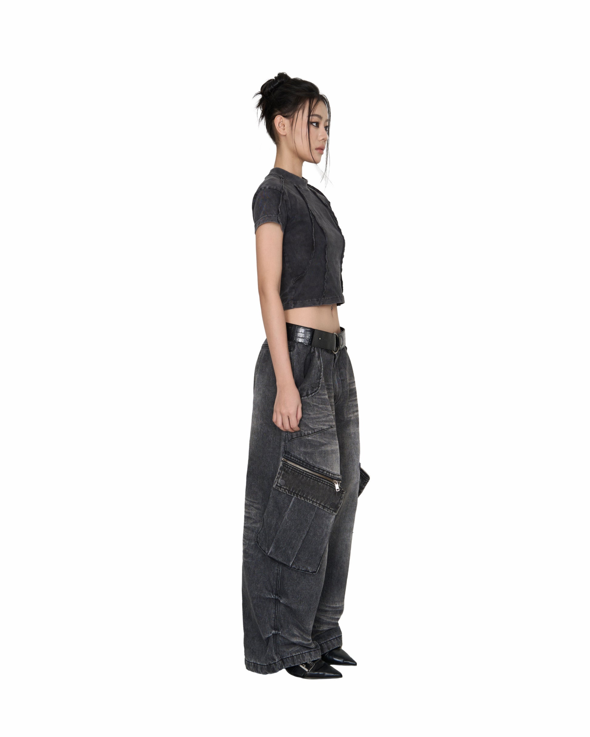 BALLOON PANTS V2 - WASHED GREY
