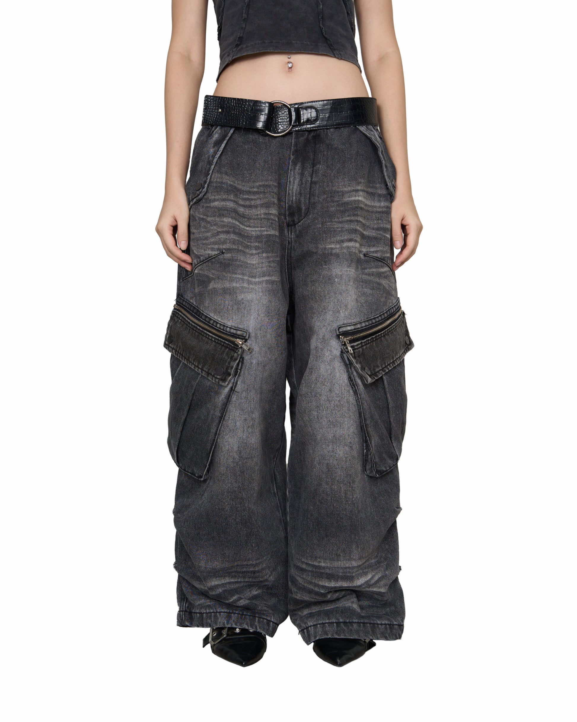 BALLOON PANTS V2 - WASHED GREY