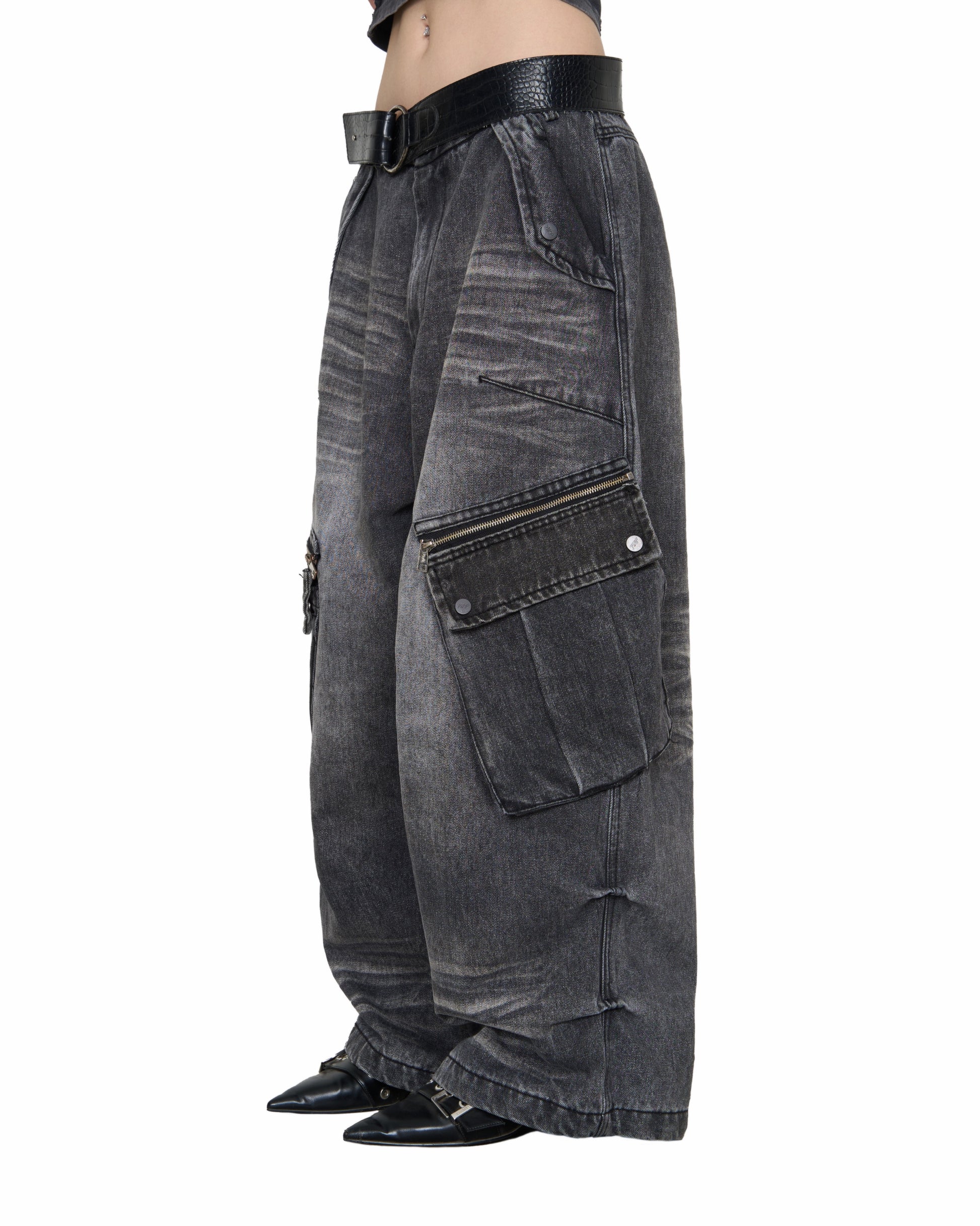 BALLOON PANTS V2 - WASHED GREY
