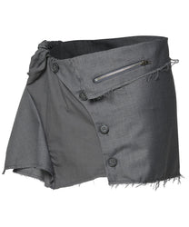 Asymmetrical Layered Mini Skirt