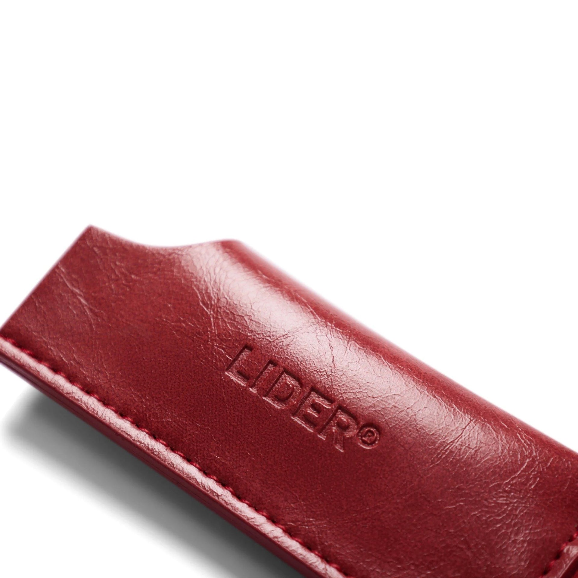 LIGHTER LEATHER COVER - Red Jam