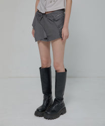 Asymmetrical Layered Mini Skirt
