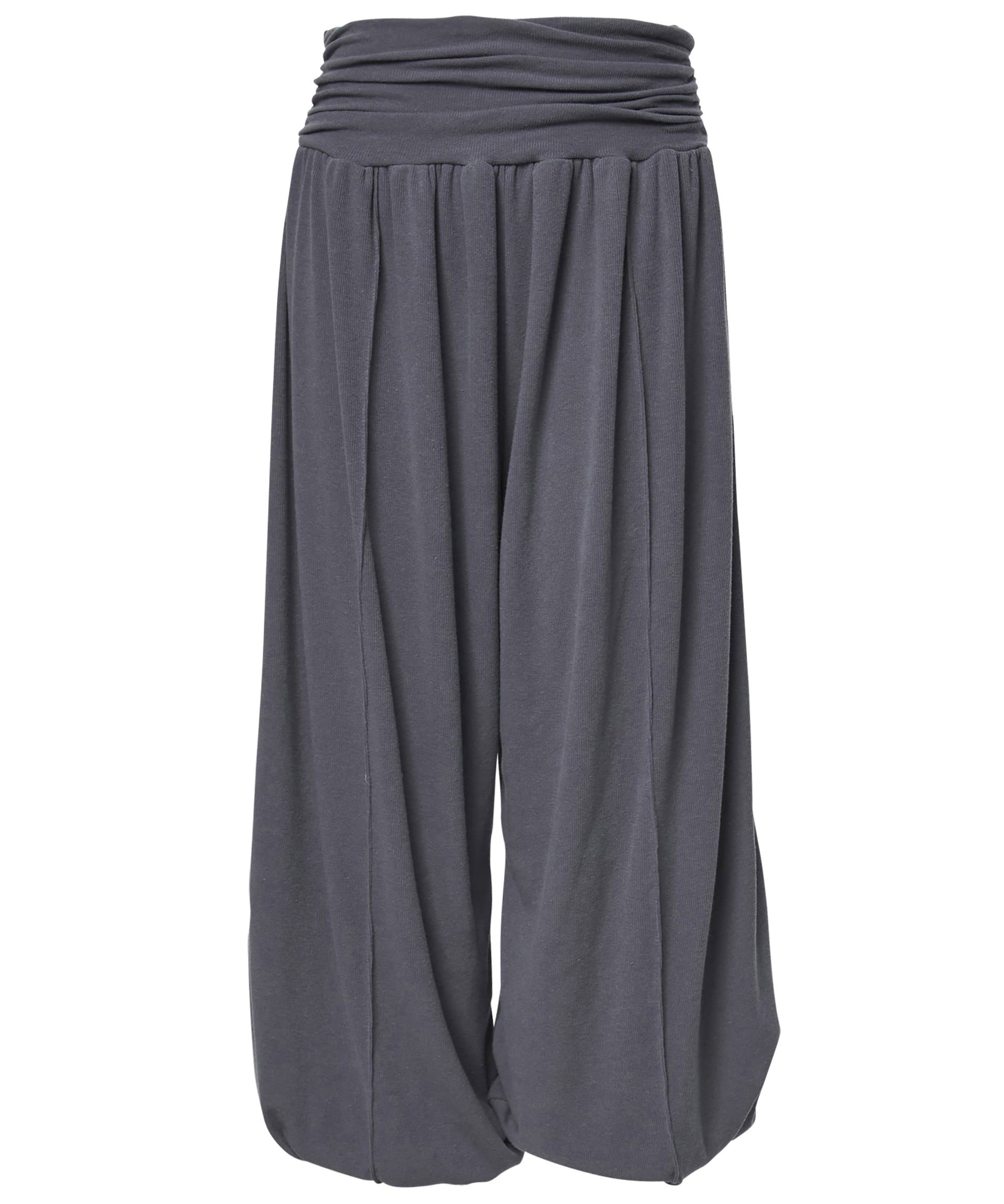 Wide Capri Pants (Dark Gray)