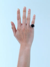 Black Frog Eye Ring