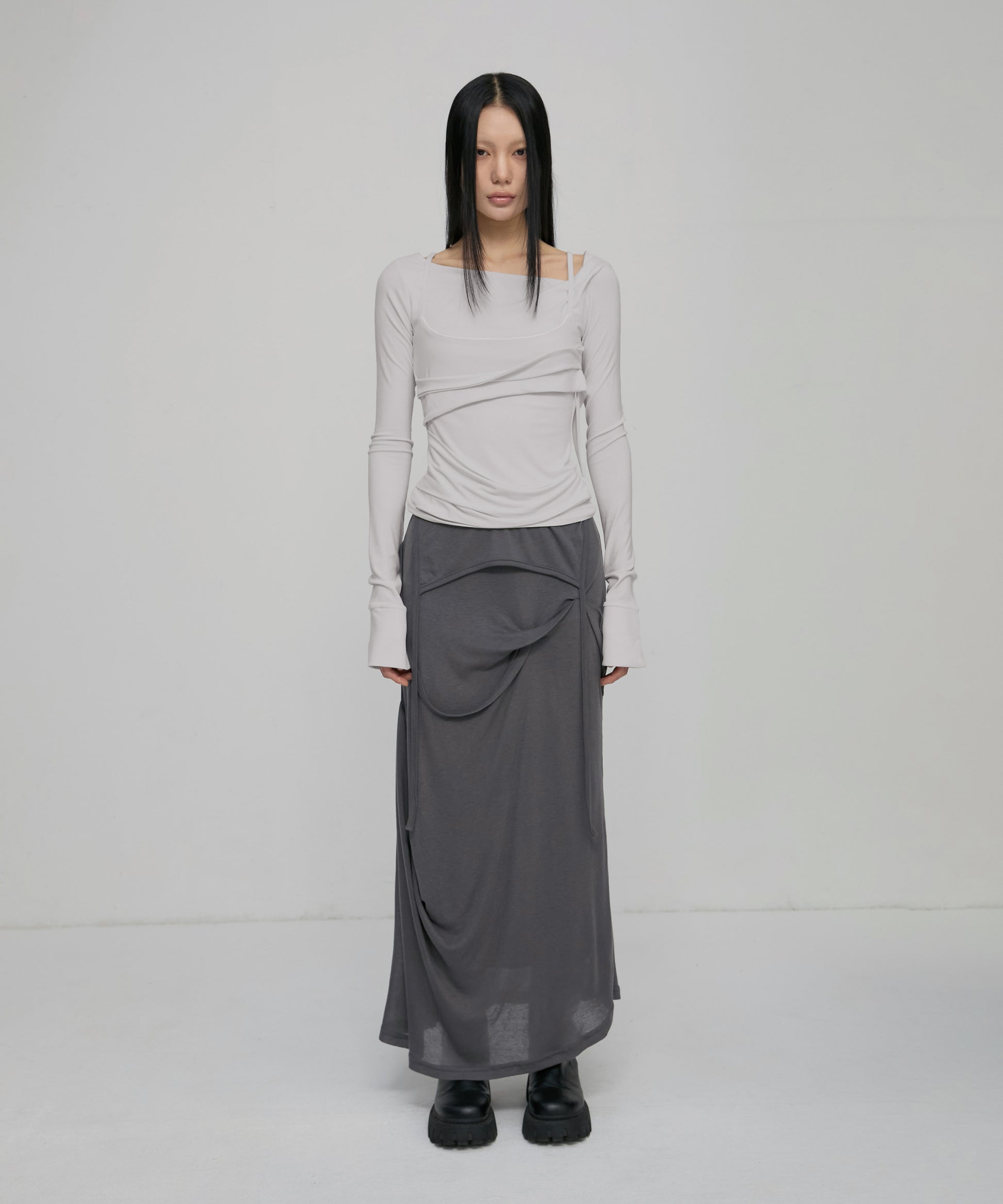 Layered Bustier Long Sleeve
