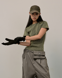 B Washed Tee (Army Green)