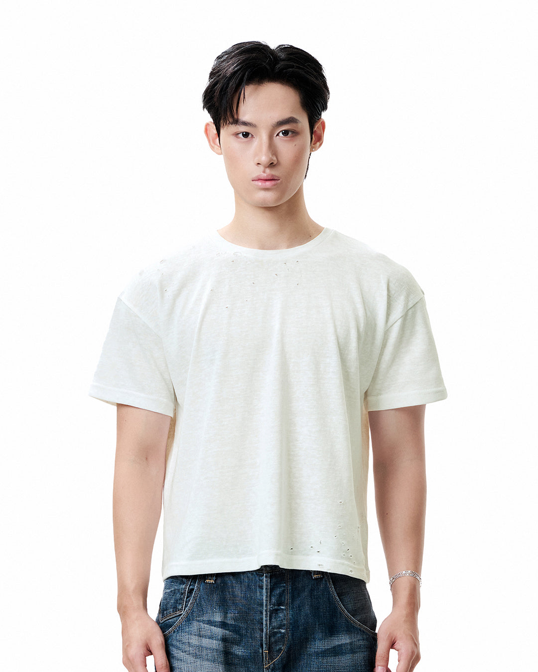 Cotton Slub Tee - Frost