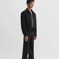 Legacy Denim Jacket &amp; Legacy Flare Denim Pants (Washed Black, Set)