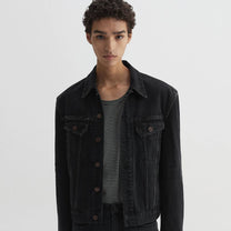 Legacy Denim Jacket &amp; Legacy Flare Denim Pants (Washed Black, Set)