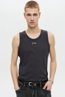 Metal Logo Sleeveless (Charcoal)