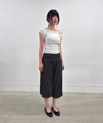 Wide Capri Pants (Black)