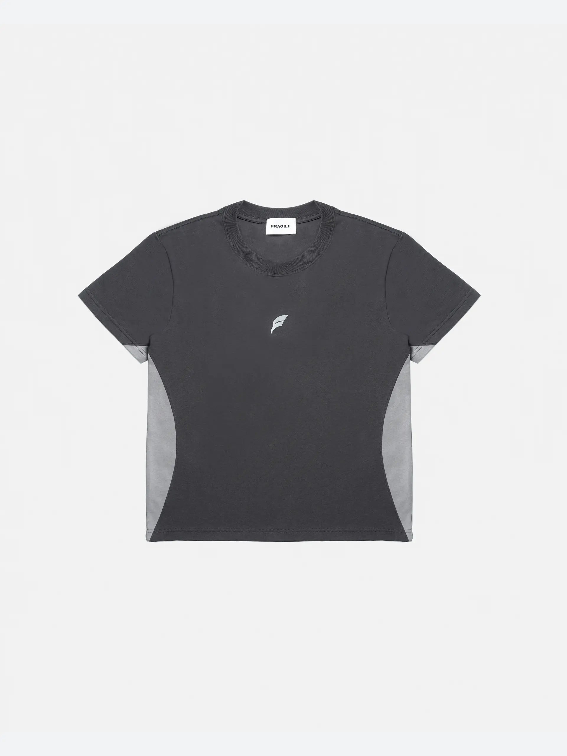 Dark Gray Paneled T-Shirt