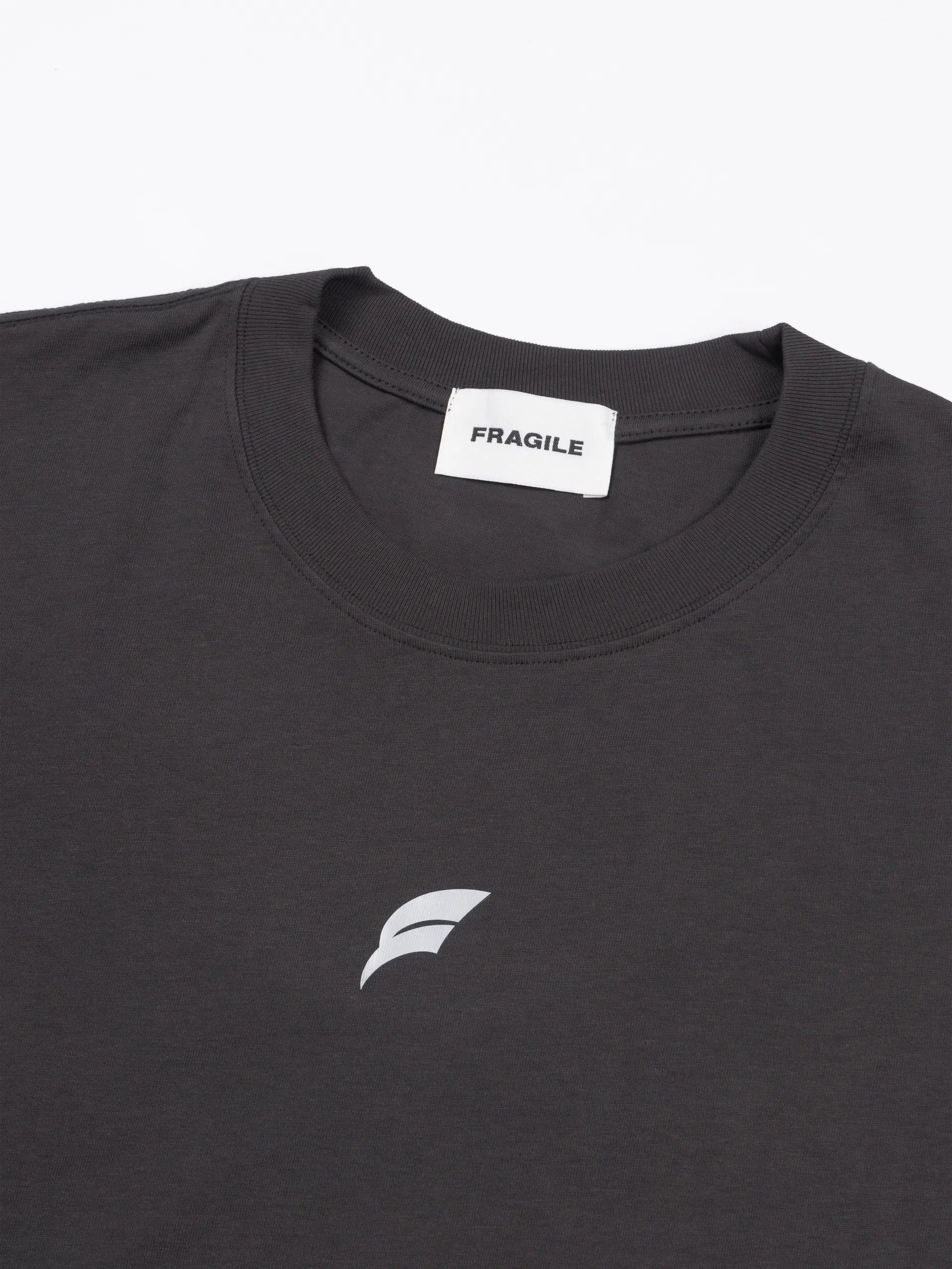 FRAGILE® Dark Gray Paneled T-Shirt