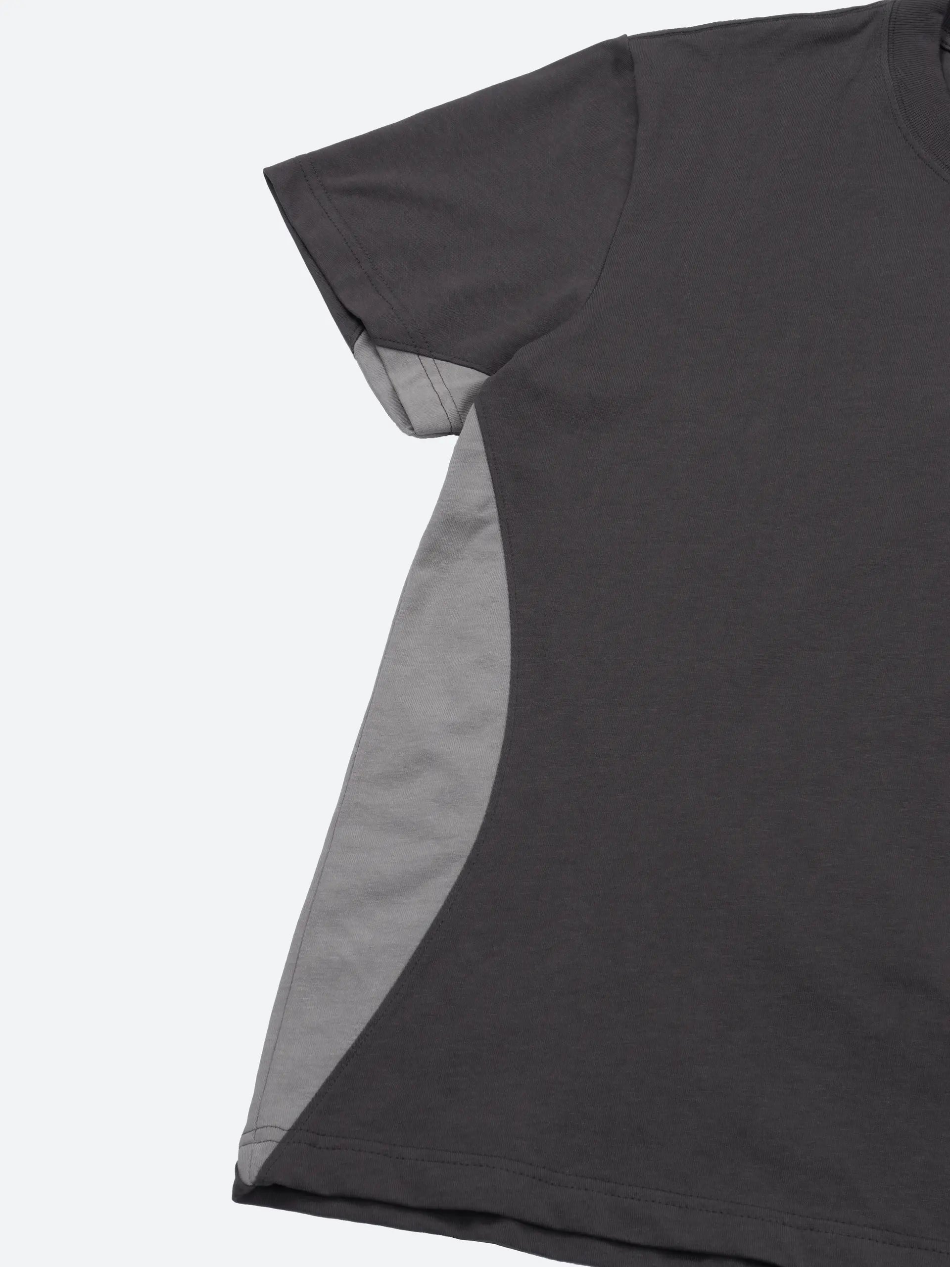 FRAGILE® Dark Gray Paneled T-Shirt