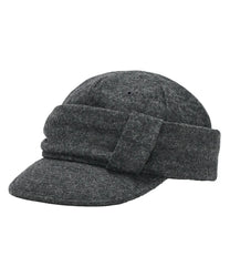 Wool Belted Cap [Charcoal]