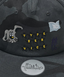 Mini Embroidered Camo Cap [Charcoal]