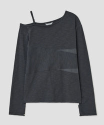 Panel Mesh Top [Charcoal]
