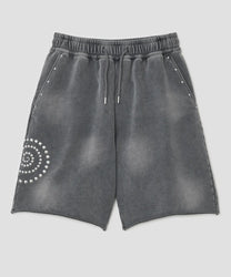 Washed Hotfix Shorts [Charcoal]