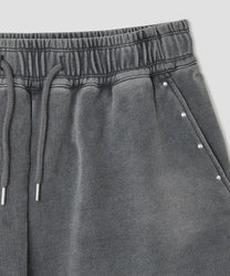 Washed Hotfix Shorts [Charcoal]