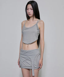 Layered Sculpt Top (Gray)